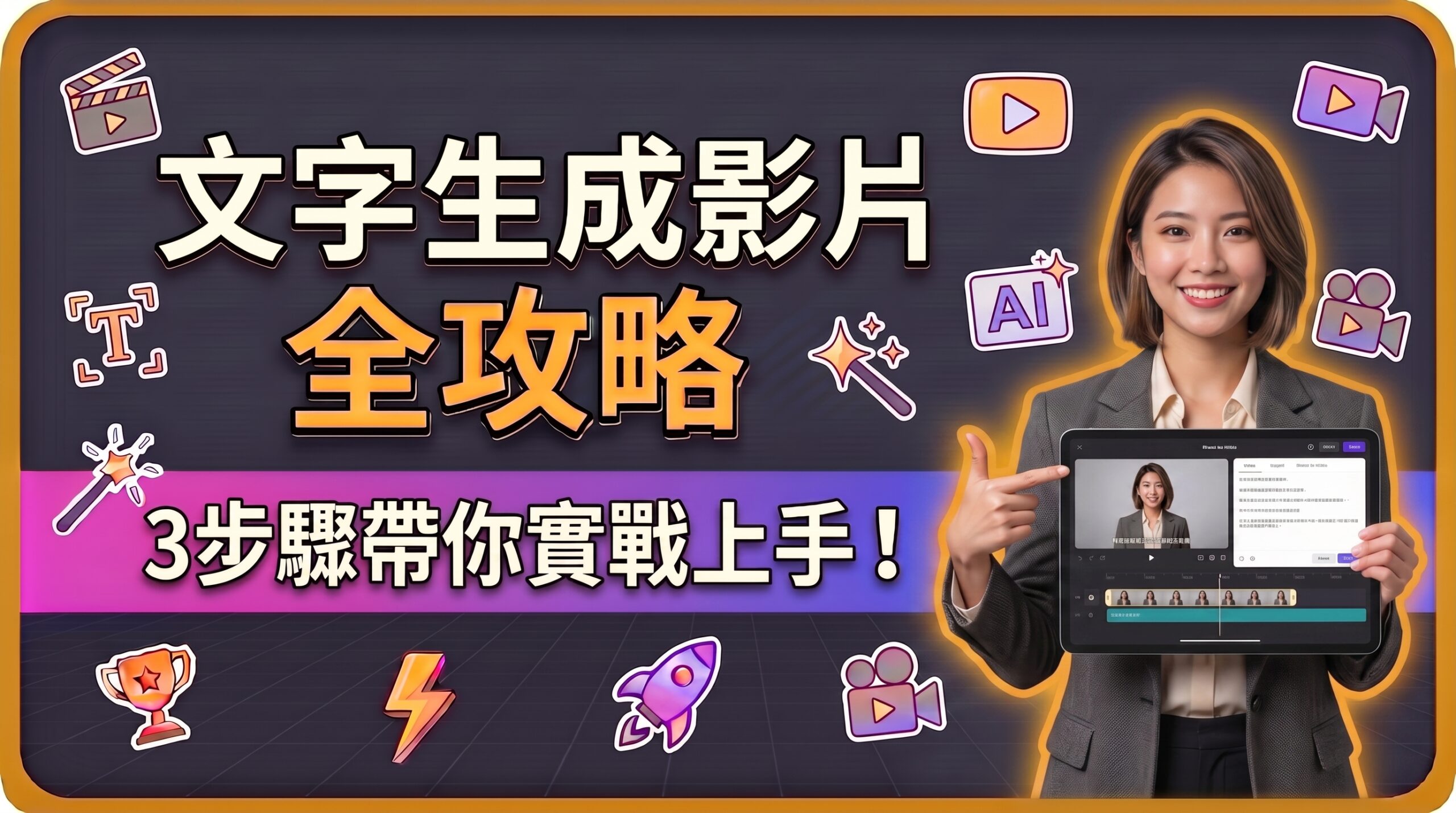 【2026最強攻略】文字生成影片AI工具推薦和教學，及案例解析
