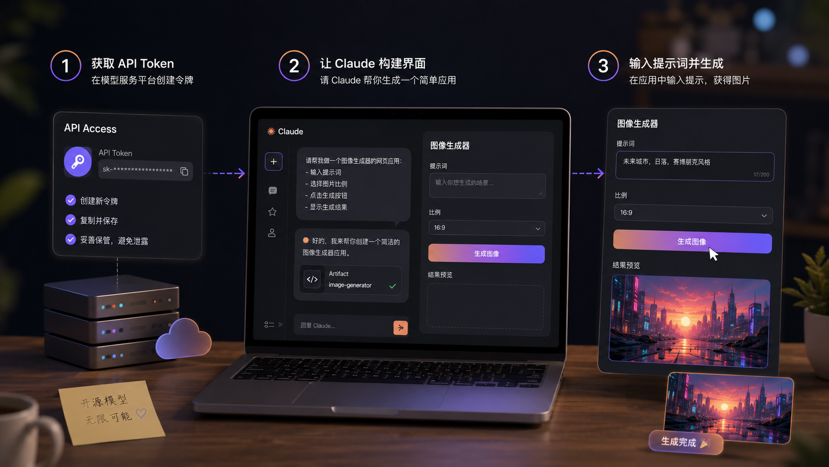 突破限制!3分鐘讓Claude生成圖片,免費對接 Hugging Face頂級開源模型 Claude生成圖片