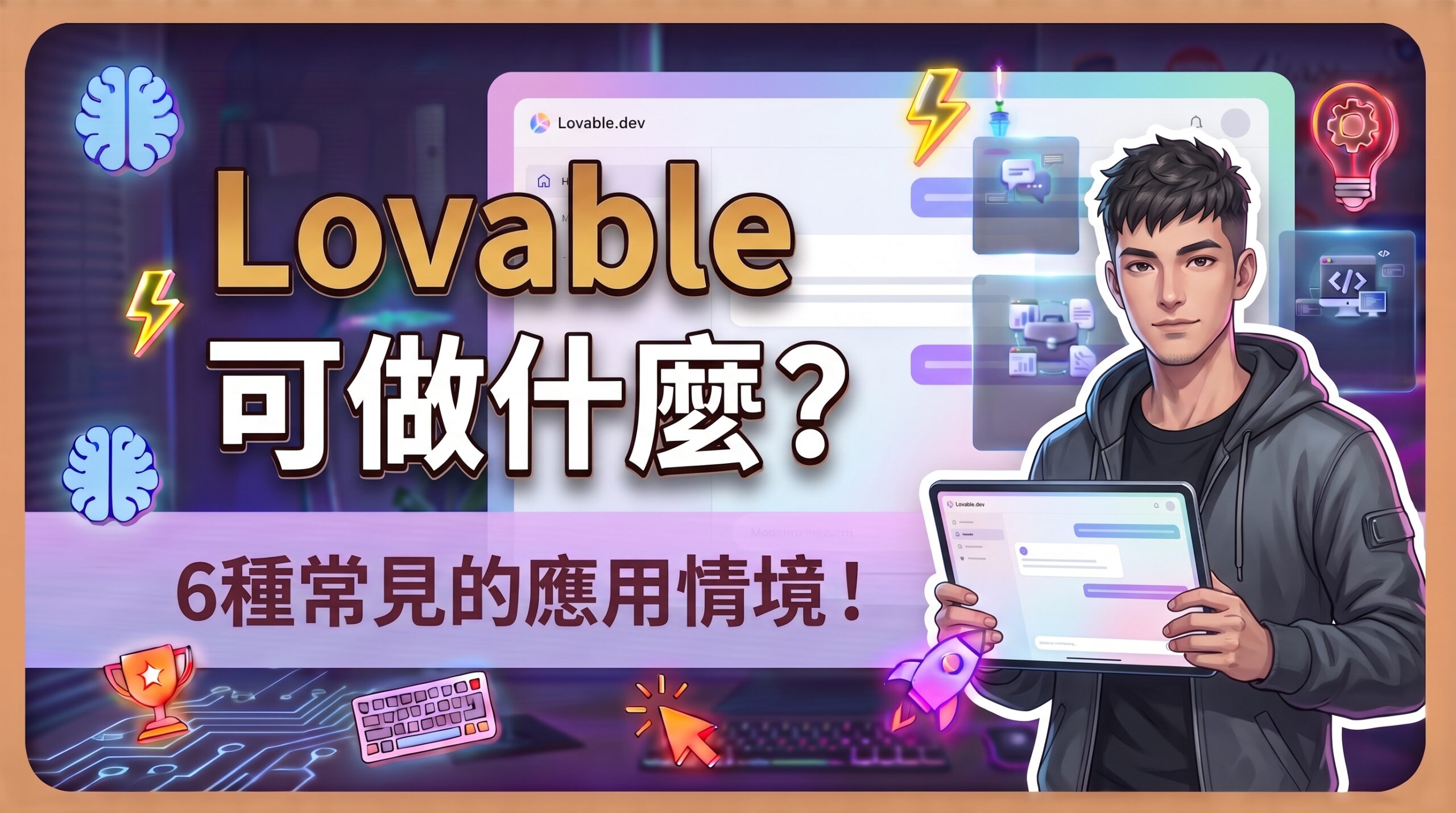 Lovable是什麼？2026 Lovable AI 教學：從 AI 寫 App 到和Bolt.new比較