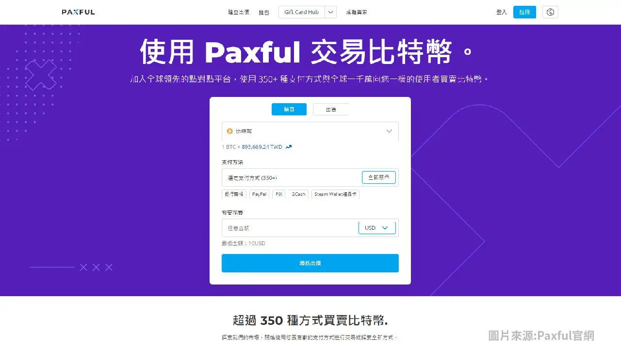 crypto-currency加密貨幣 Paxful平台