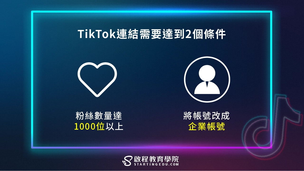 tiktok-link TikTok連結需要達到兩個條件